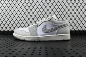 AIR JORDAN 1, "DT" - "DH4269-100" Air Jordan 1 Low Prm “Elephant Print”