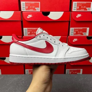 AIR JORDAN 1, "DG" -  "CZ0790-161"Jordan Air Jordan 1 Retro Low White Varsity Red