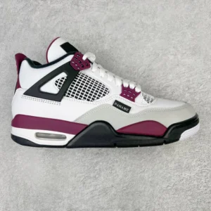 AIR JORDAN 4, "KZ" - "DC9533-001"Air Jordan AJ4 Retro PSG Paris Saint Germain White Purple