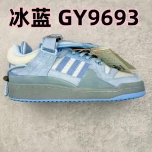 AD x Bad Bunny, "GK" - "GY9693"Bad Bunny x AD Originals Forum Low Ice blue