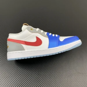 AIR JORDAN 1, " DT " -  " FN8901-164 " AJ1 low cut white blue red gradient!