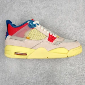 AIR JORDAN 4, "KZ" - "DC9533-800"Union LA x Air Jordan AJ4 Retro SP “Off Noir” UN Co branded Pink Blue