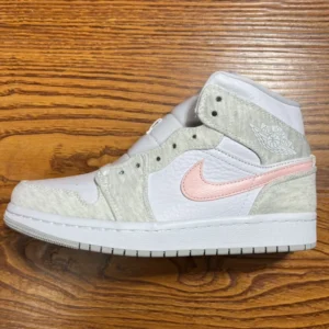 AIR JORDAN 1, "DT" -  "DN4045-001"Air Jordan 1 Mid AJ1 Joe 1 White Grey Pink