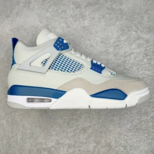 AIR JORDAN 4, "KZ" - "FV5029-141"Air Jordan AJ4 Retro “Military Blue” White Blue