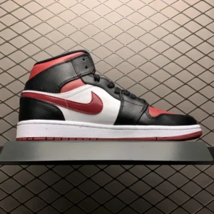 AIR JORDAN 1, "DT" -  "554724-066"Air Jordan 1 MID AJ1 Qiao 1 mid top cultural casual sports board shoes