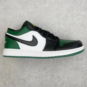 AIR JORDAN 1, " DT " -  " 553558-371 " AJ1 low cut new black and green toes!