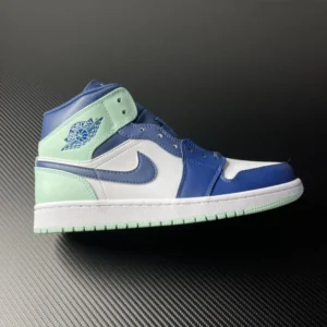 AIR JORDAN 1, "DT" - "554724-413" Air Jordan AJ1 Mid AJ1 “blue mint”