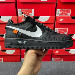 Air Force 1, " S2 " -  "AO4606-001 " OW Air Force Mesh Black A!