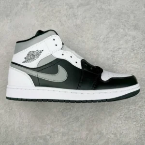 AIR JORDAN 1, "DT" -  "554724-073"Air Jordan AJ1 Mid with black, white, and gray shadows