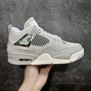 AIR JORDAN 4, "X" - " AQ9129-001 "AJ4 silver electroplating!