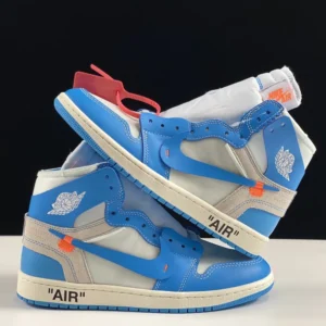 AIR JORDAN 1, "LJR" - "AQ0818-148" OFF-WHITE x Jordan Air Jordan 1 Retro High OG “UNC”