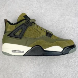 AIR JORDAN 4, "KZ" - "FB9927-200"Air Jordan AJ4 Retro “Olive Canvas” Military Green