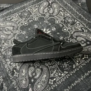 AIR JORDAN 1, " DF" - "DM7866-001"Iravis Scott x Jordan Air Jordan 1 Low OG Black/Phantom”