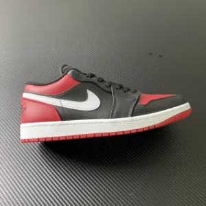 AIR JORDAN 1, " DT " -  " 553558-066 " AJ1 low cut black red white hook!