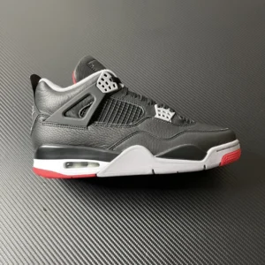 AIR JORDAN 4, " X " -  " FV5029-006 " AJ4 leather surface is black and red!