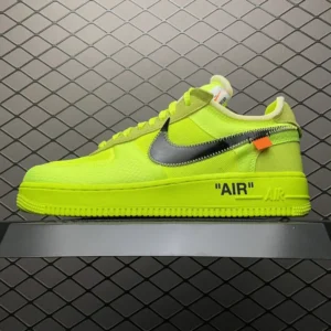 Air Force 1, " S2 " -  " AO4606-700 " OW Air Force Mesh Fluorescent Green!