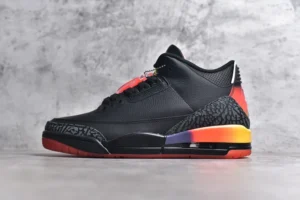 AIR JORDAN 3, " X " -  " FN0344-001 " AJ3 Super Wrist Black Rainbow Collaboration!
