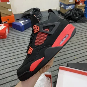 AIR JORDAN 4, "XP" - "CT8527-016" AJ4 Black and Red Thunder God!