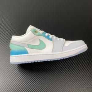 AIR JORDAN 1, " DT " -  " FN8899-131 " AJ1 low cut white blue gradient!
