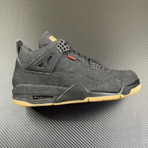 AIR JORDAN 4, "KZ" - "AO2571-001"Levi’s x Air Jordan AJ4 “Denim” Levi’s Co branded Denim Black