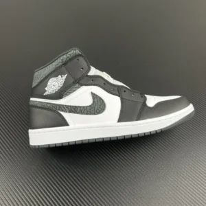 AIR JORDAN 1, "DT" -  "FB9911-001"AJ1 Mid Black Grey Elephant Print! Product number: !