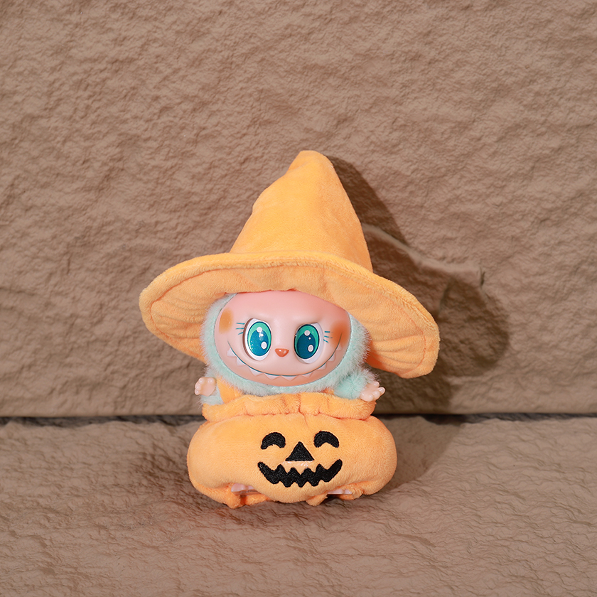 Plush Doll Pumpkin Yellow Hat Labubu Pendant