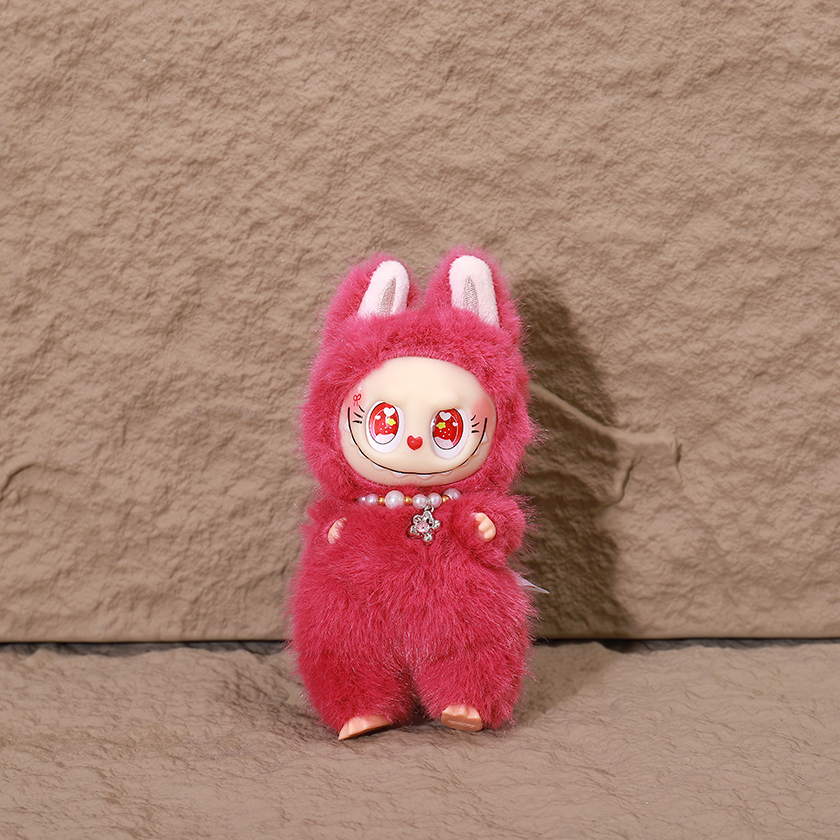 Plush Doll Red Angel Labubu Pendant