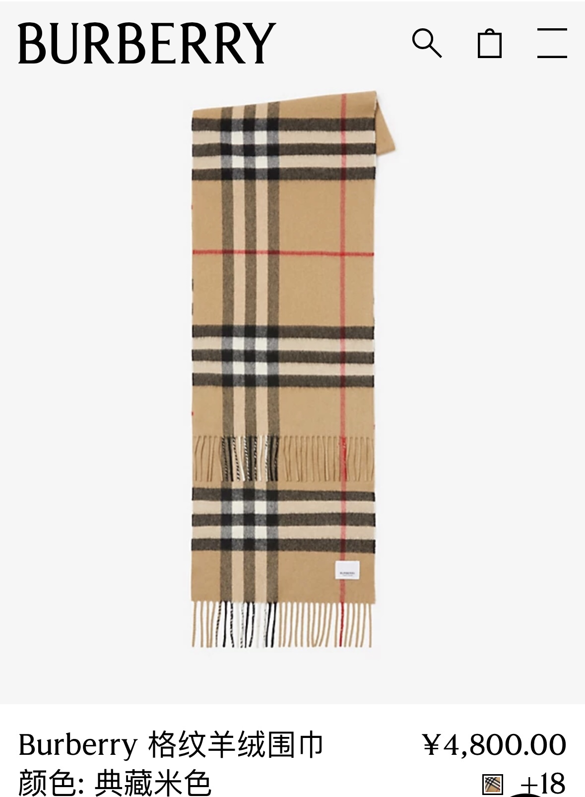 BURBERRY SCARF