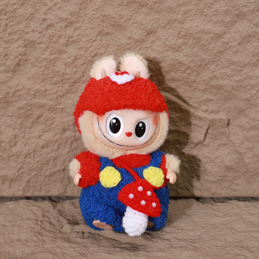 Plush Doll Mario Labubu Pendant