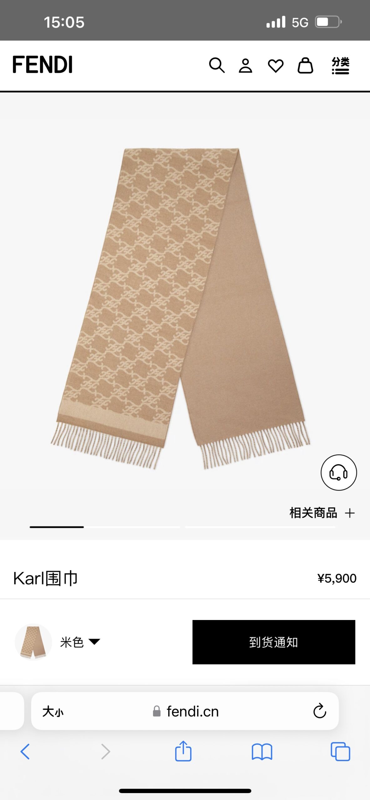 FENDI SCARF