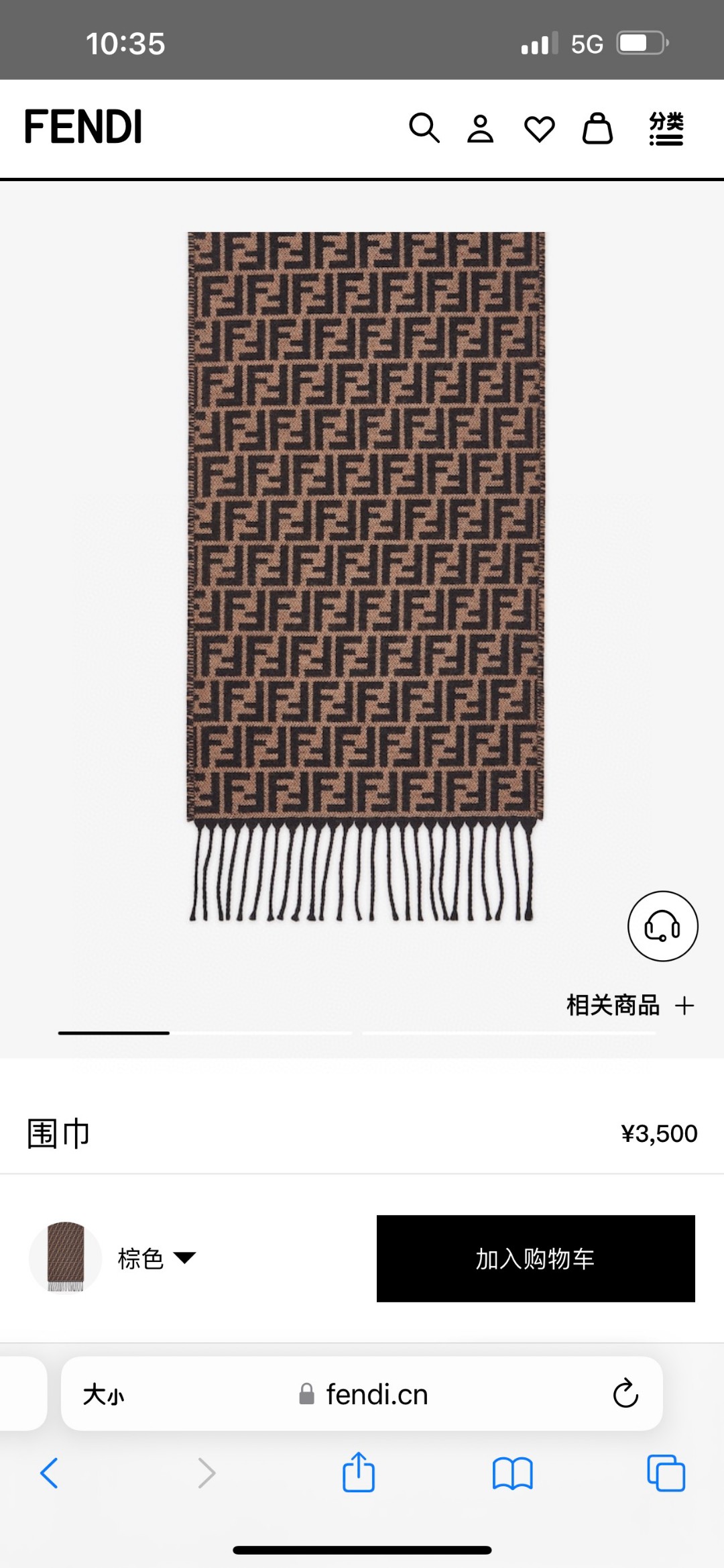 FENDI SCARF