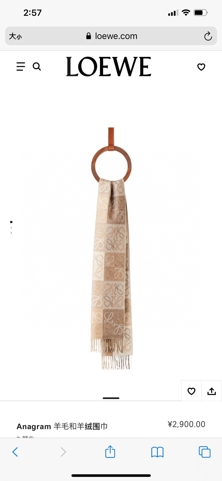LOEWE SCARF