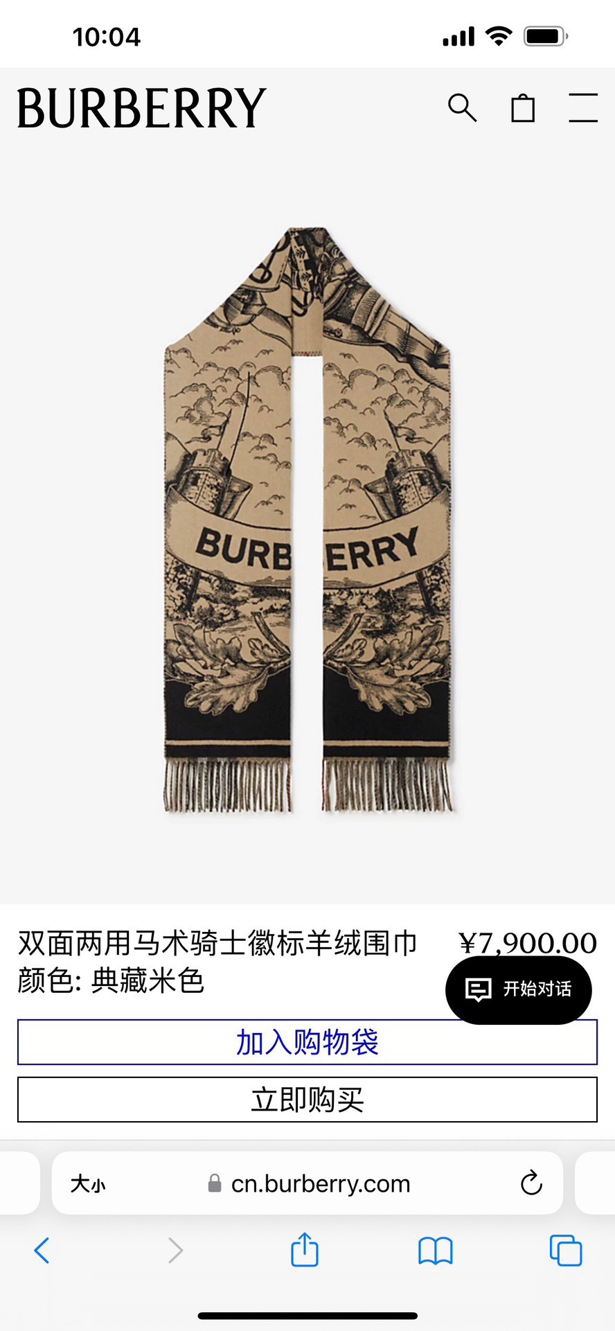 BURBERRY SCARF